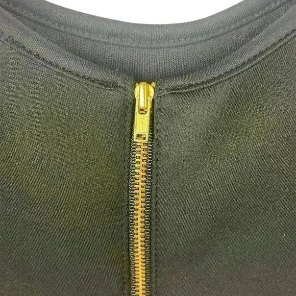 Bebe Black & Gold  Peplum Sequin Striped Top XL – Party, Cocktail, Metallic - Picture 11 of 16